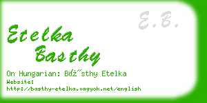 etelka basthy business card